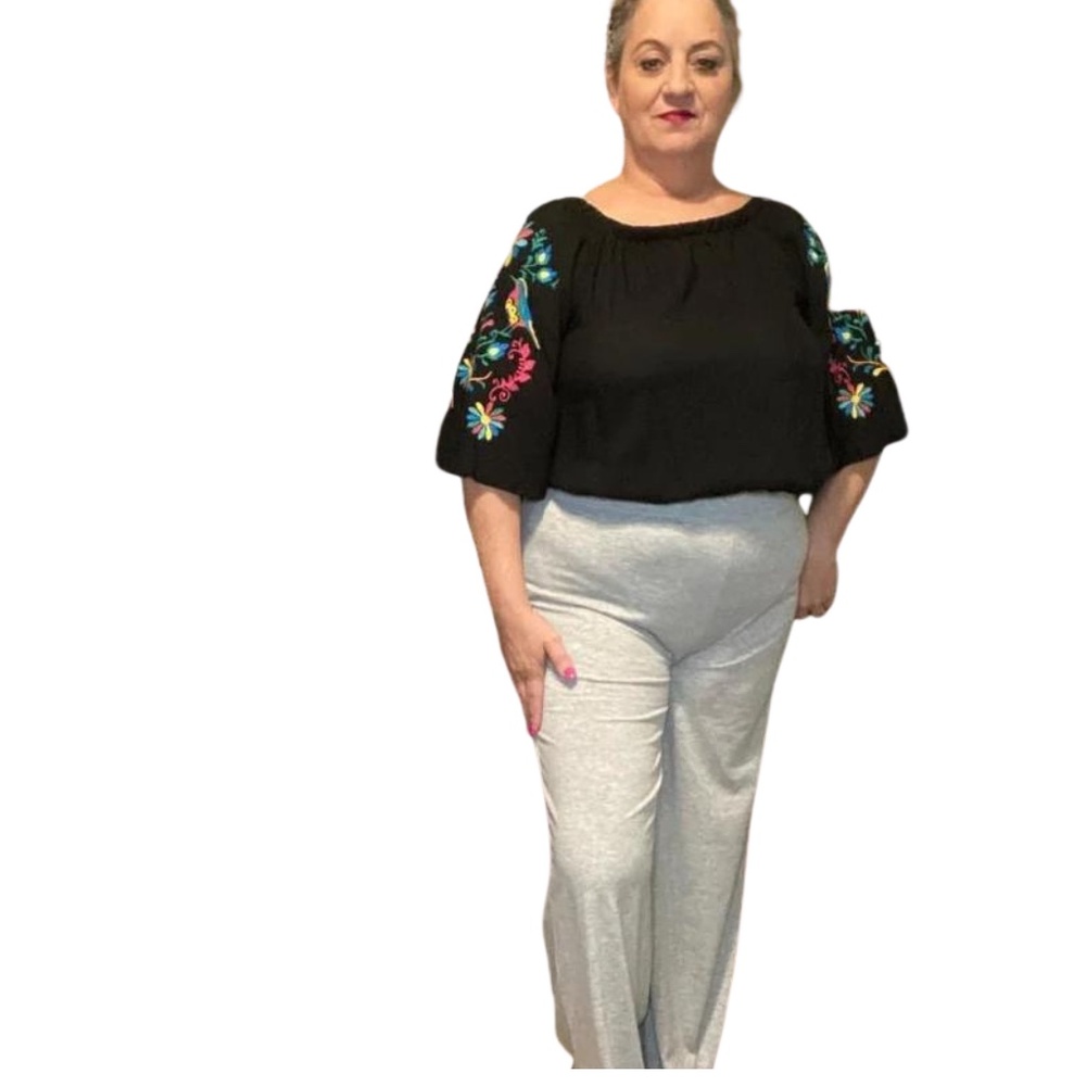 Heather Gray Flared Pants